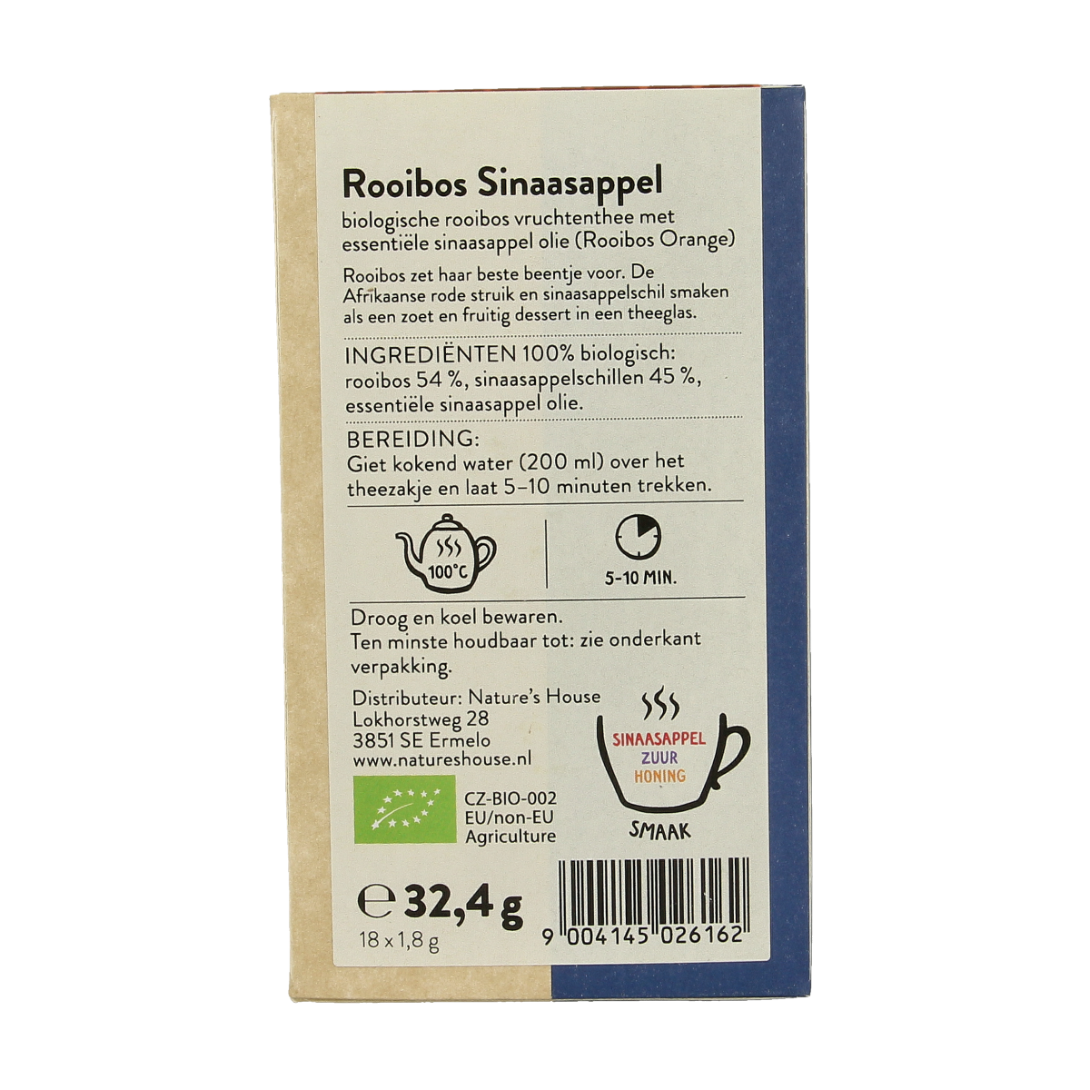 Sonnentor Rooibos & sinaasappel thee bio 18.00 Zakjes