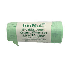 Biomat Wastebag compost 10 liter handvat 26 Stuks
