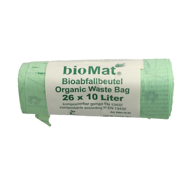 Biomat Wastebag compost 10 liter handvat 26 Stuks