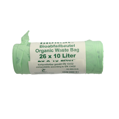 Biomat Wastebag compost 10 liter handvat 26.00 Stuks