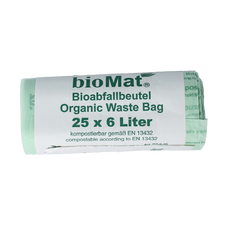 Biomat Wastebag compost 6 liter 25.00 Stuks