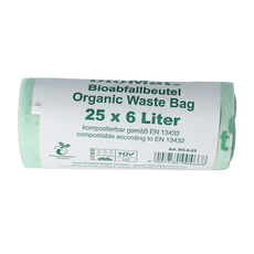 Biomat Wastebag compost 6 liter 25.00 Stuks