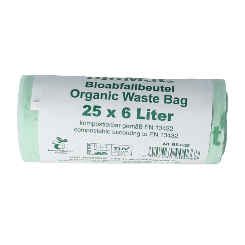 Biomat Wastebag compost 6 liter 25 Stuks