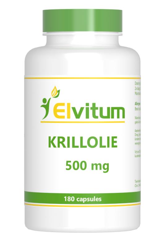 Elvitum  Krill olie 500mg  180 Capsules