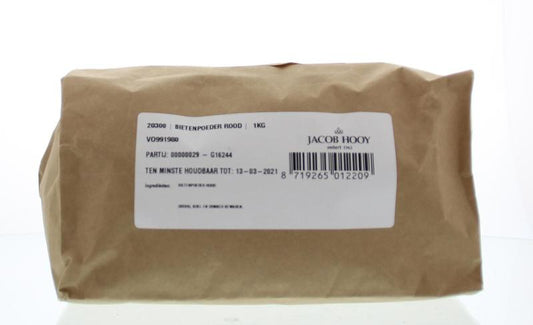 Jacob Hooy Bietenpoeder rood 1.00 Kilogram