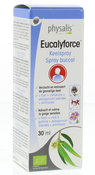 Physalis Eucalyforce keelspray bio 30 Milliliter