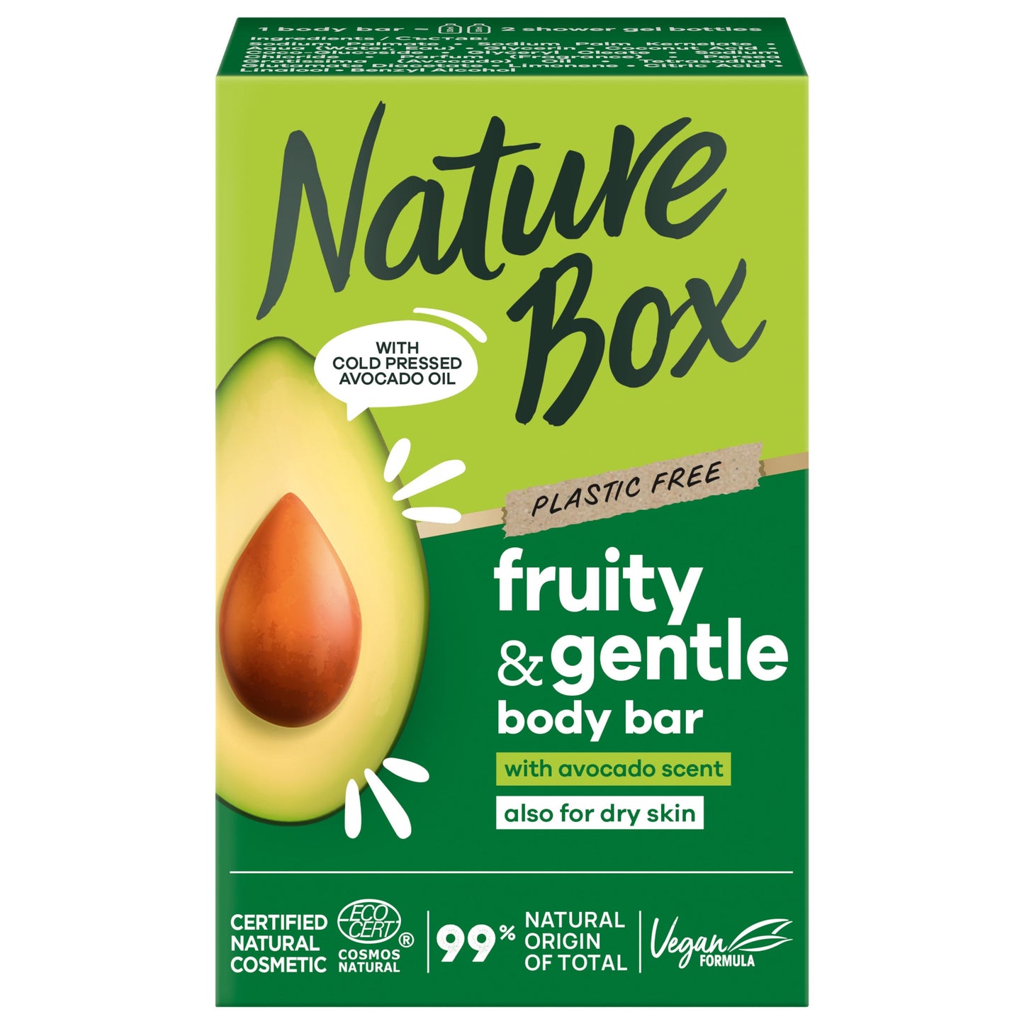 Nature Box Body bar avocado  100 Gram
