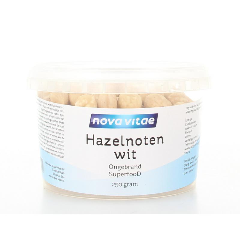 Nova Vitae Hazelnoten wit ongebrand raw 250 Gram