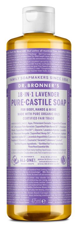 Dr Bronners Liquid soap lavendel 475 Milliliter