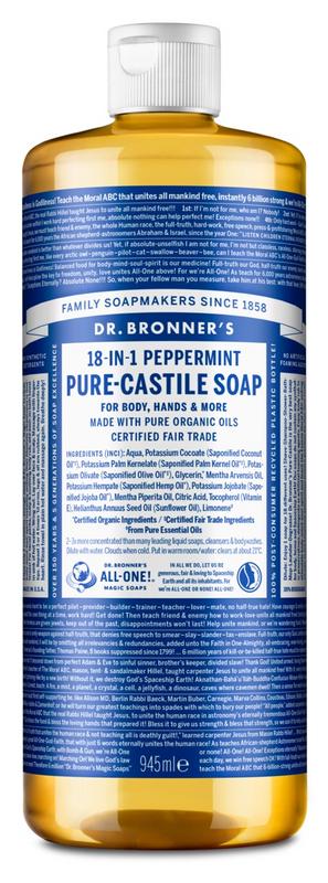Dr Bronners Liquid soap pepermunt 945 Milliliter