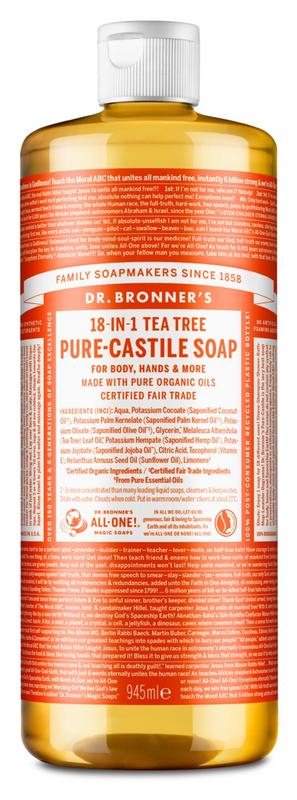 Dr Bronners Liquid soap tea tree 945 Milliliter