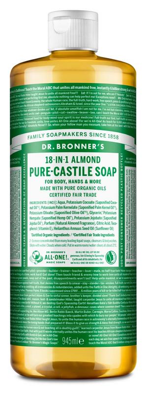 Dr Bronners Liquid soap amandel 945 Milliliter