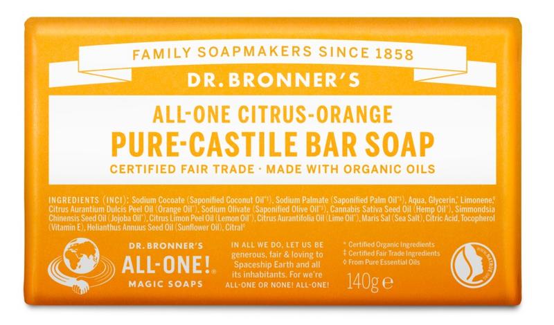 Dr Bronners Barsoap citrus & orange 140 Gram