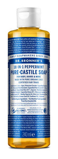 Dr Bronners Liquid soap peppermint 240 Milliliter