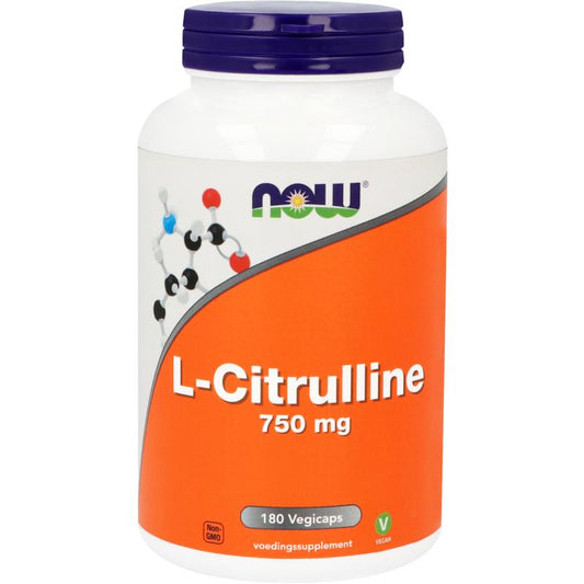 NOW L-Citrulline 750mg 180 Vegetarische capsules