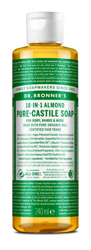 Dr Bronners Liquid soap amandel 240 Milliliter