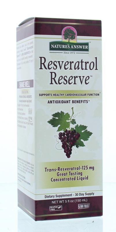 Natures Answer Resveratrol reserve complex vloeibaar 150 Milliliter