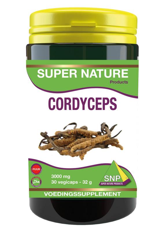 SNP Cordyceps extra forte 3000mg puur 30 Vegetarische capsules