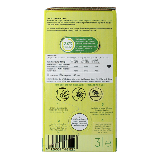 Planet Pure Wasmiddel vloeibaar universeel lavendel 3 Liter
