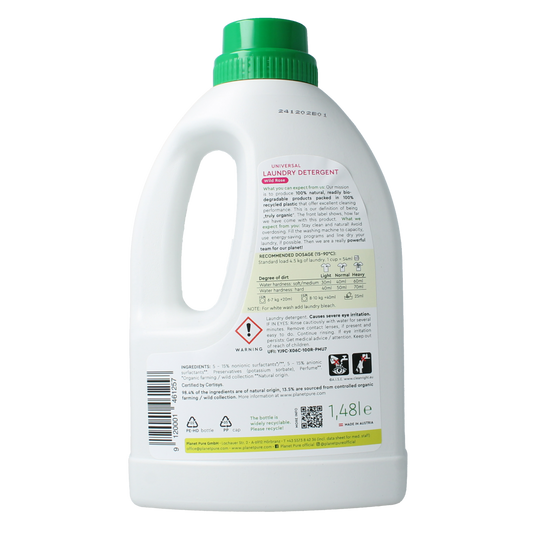 Planet Pure Wasmiddel vloeibaar universeel wild rose 1480.00 Milliliter