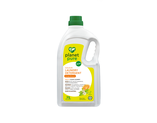 Planet Pure Wasmiddel vloeibaar gekleurde was orange 3.00 Liter