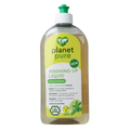 Planet Pure Afwasmiddel lime & verbena 500.00 Milliliter