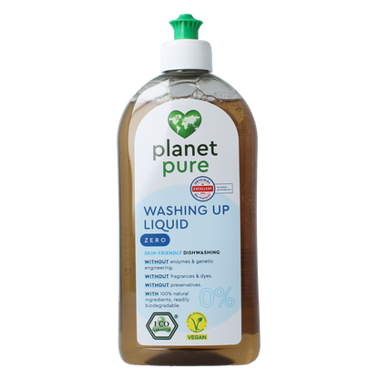 Planet Pure Afwasmiddel 0% zero 500.00 Milliliter