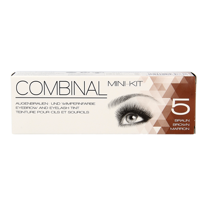 Combinal Wenkbrauwen wimperverf kit bruin 1.00 Set