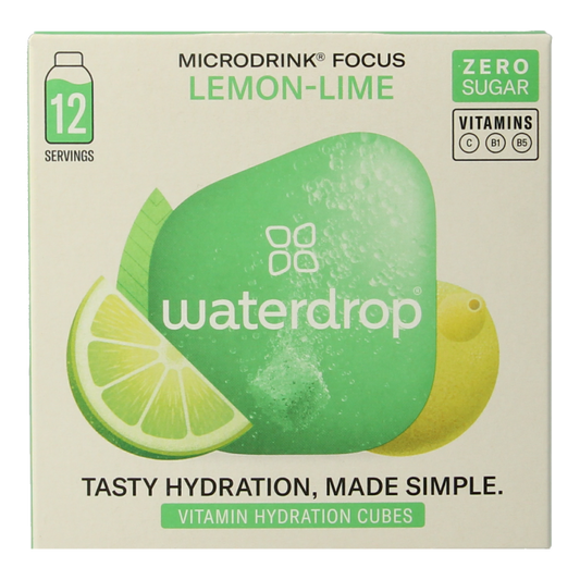 Waterdrop  Microdrink focus lemon lime bruistabletten 12 Stuks