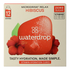 Waterdrop  Microdrink relax hibiscus bruistabletten 12 Stuks