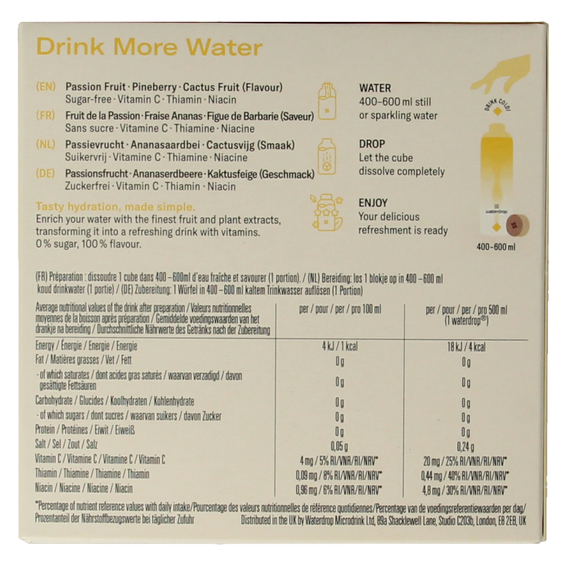 Waterdrop  Microdrink sky passion fruit bruistabletten 12 Stuks