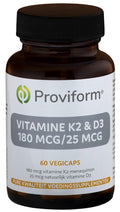 Proviform Vitamine K2 180mcg & D3 25mcg 60 Vegetarische capsules