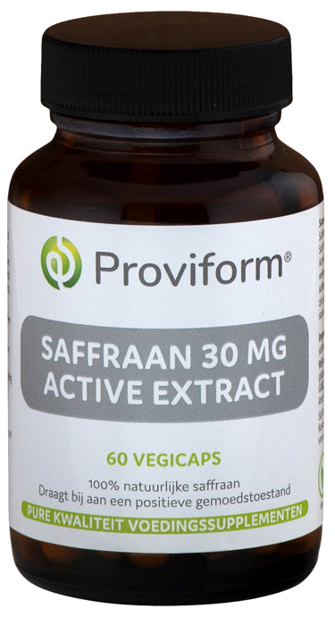 Proviform Saffraan 30 mg active extract 60 Vegetarische capsules