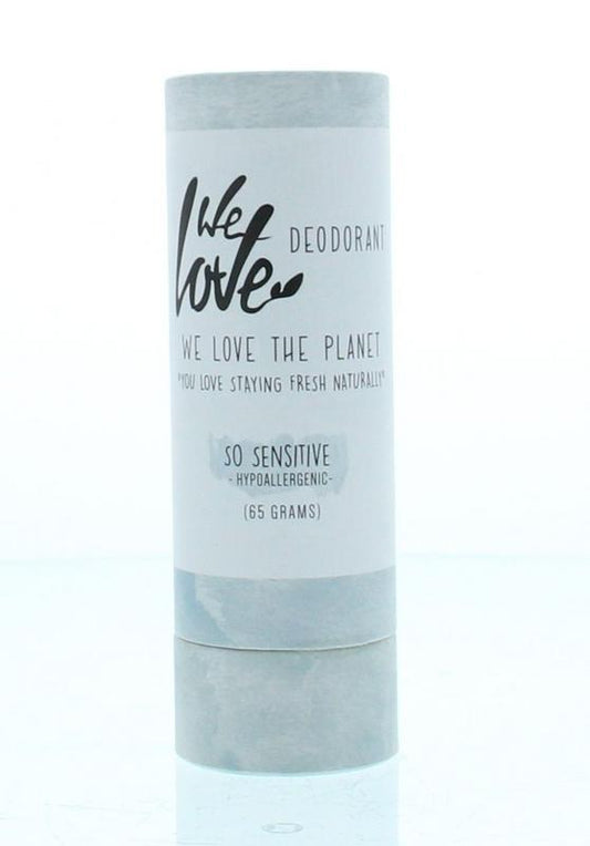 We Love 100% Natural deodorant stick so sensitive 65 Gram