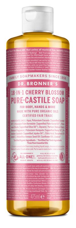 Dr Bronners Liquid soap cherry blossom 475 Milliliter