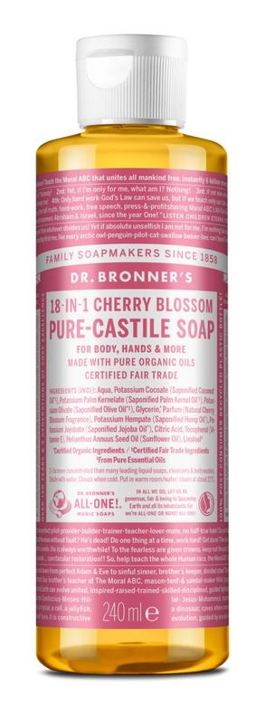 Dr Bronners Liquid soap cherry blossom 240 Milliliter