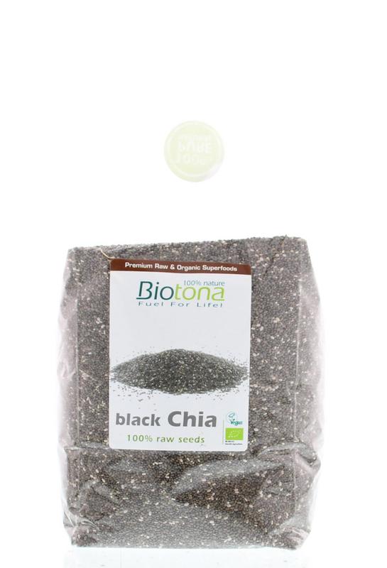 Biotona Black chia raw seeds bio 1 Kilogram