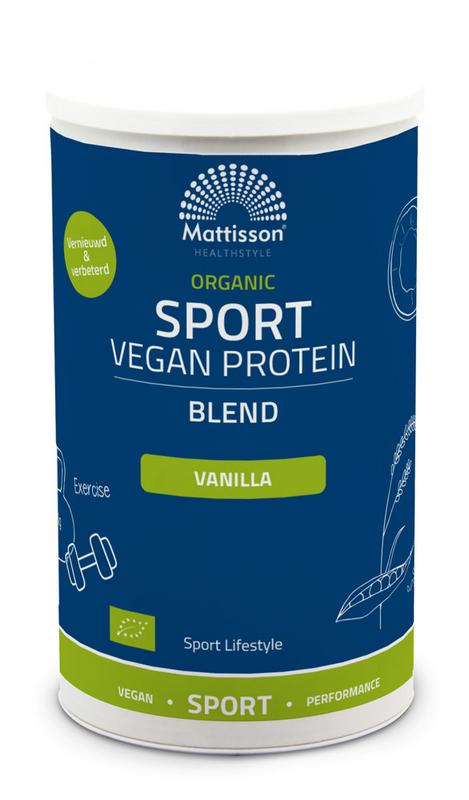 Mattisson Organic sport vegan protein blend vanille 500 Gram