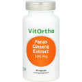 VitOrtho Panax ginseng extract 500mg 60 Vegetarische capsules