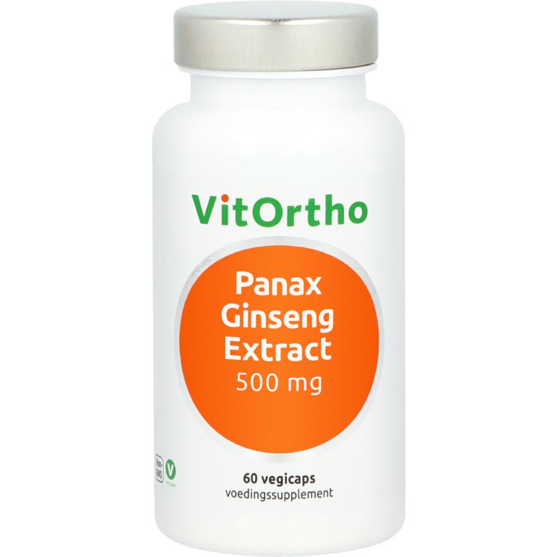 VitOrtho Panax ginseng extract 500mg 60 Vegetarische capsules