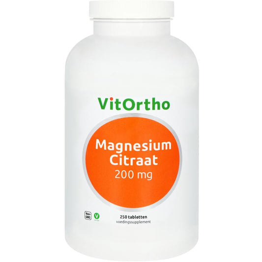 VitOrtho Magnesium citraat 200 mg 250 Tabletten