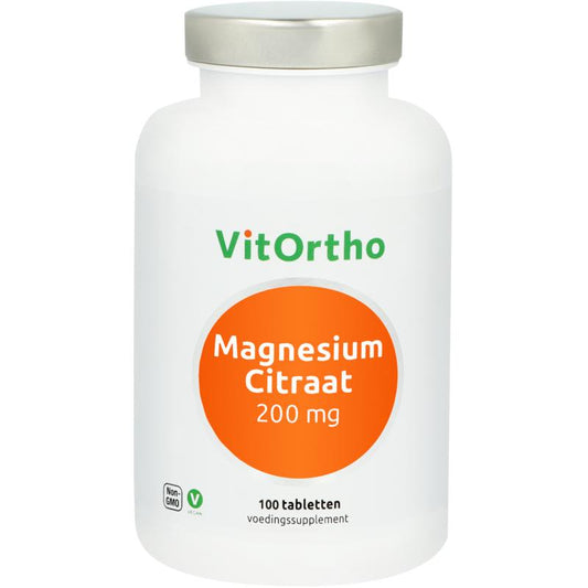 VitOrtho Magnesium citraat 200 mg 100 Tabletten