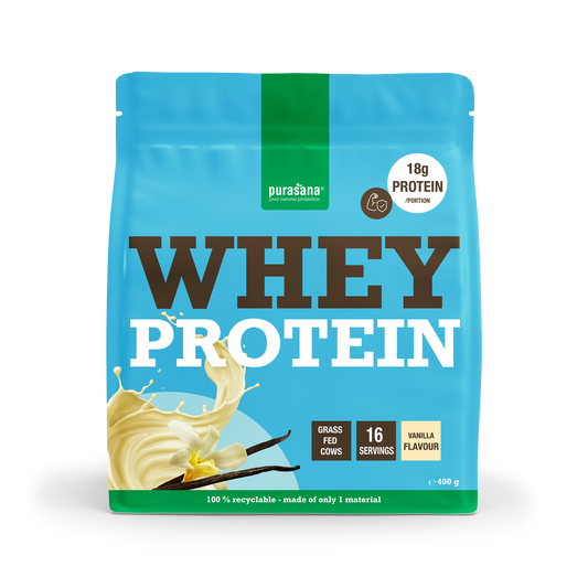 Purasana Whey proteine vanille 400.00 Gram