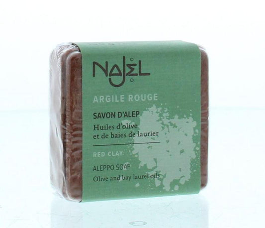 Najel Aleppo Aleppo zeep scrub rode klei 100 Gram