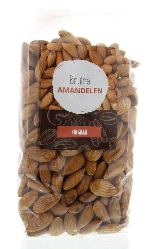 MijnNatuurwinkel Bruine amandelen 450 Gram