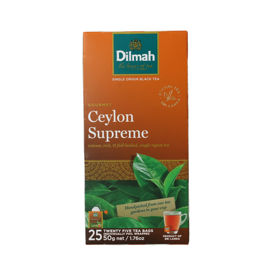 Dilmah Ceylon supreme classic 25 Zakjes