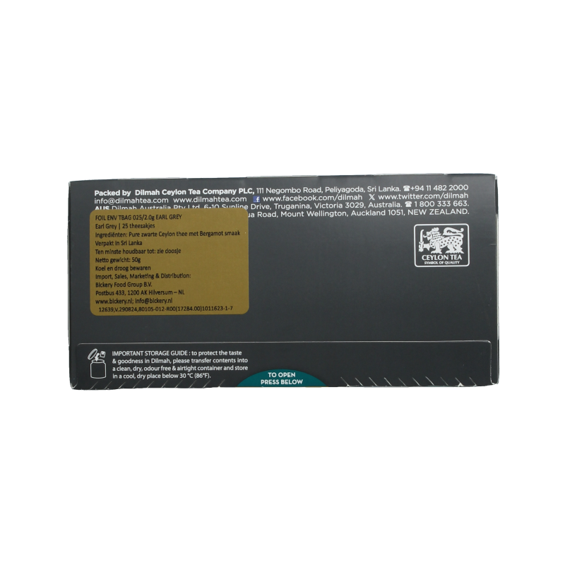 Dilmah Earl grey classic 25 Zakjes