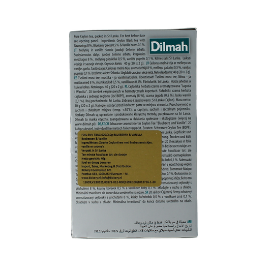 Dilmah Blueberry & vanilla fun tea 20.00 Zakjes