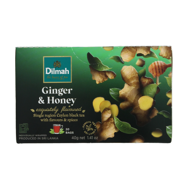 Dilmah Ginger & honey fun tea 20 Zakjes