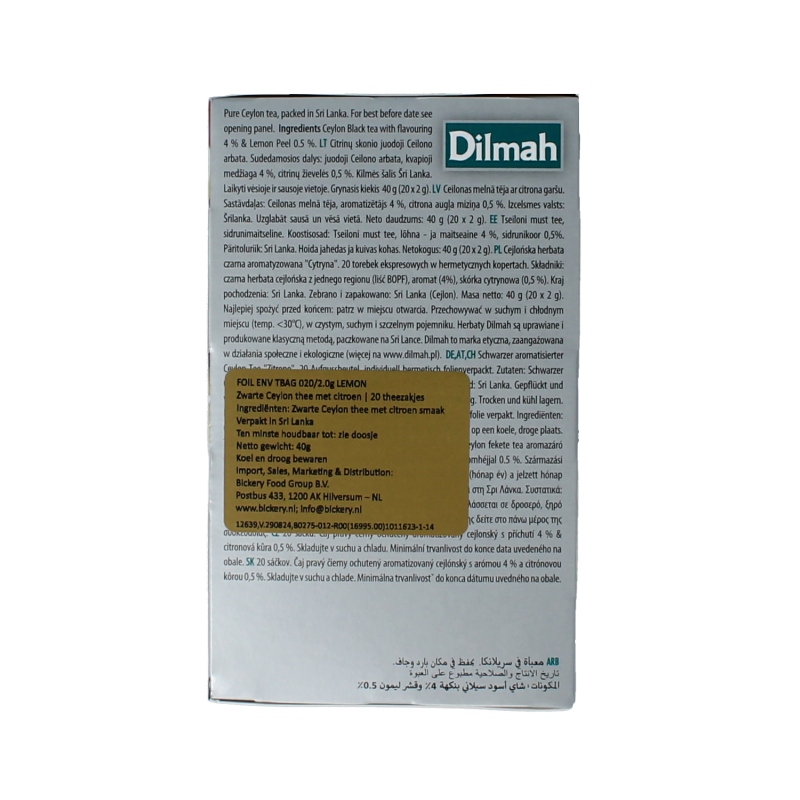 Dilmah Lemon fun tea 20 Zakjes